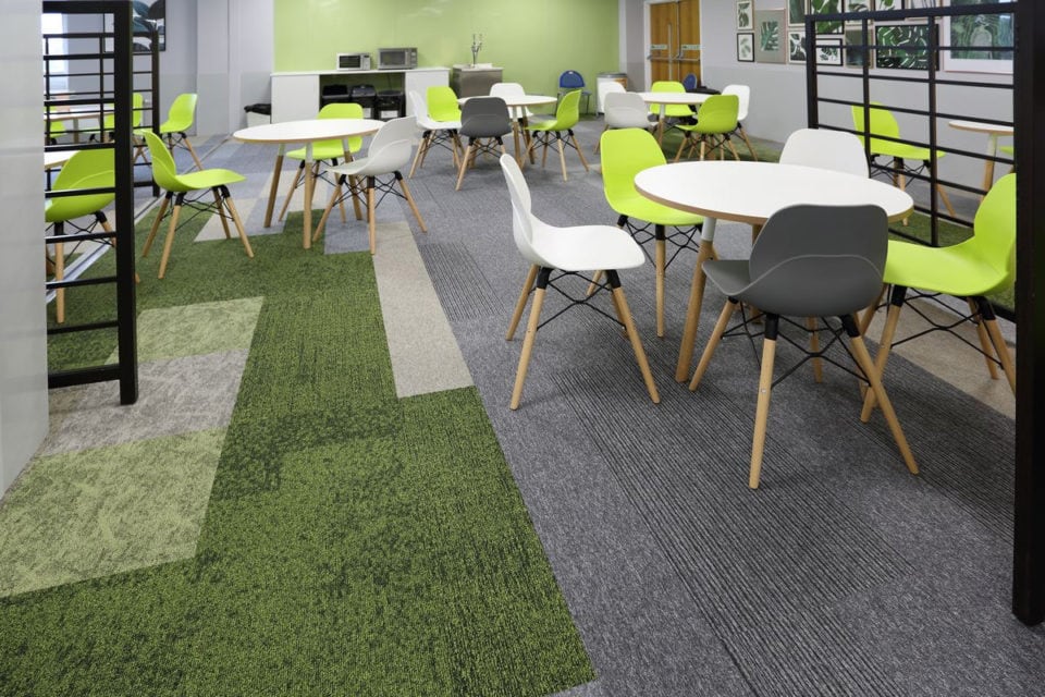 Burmatex Alaska Osaka Rainfall Tivoli Carpet Tiles Planks in Offices